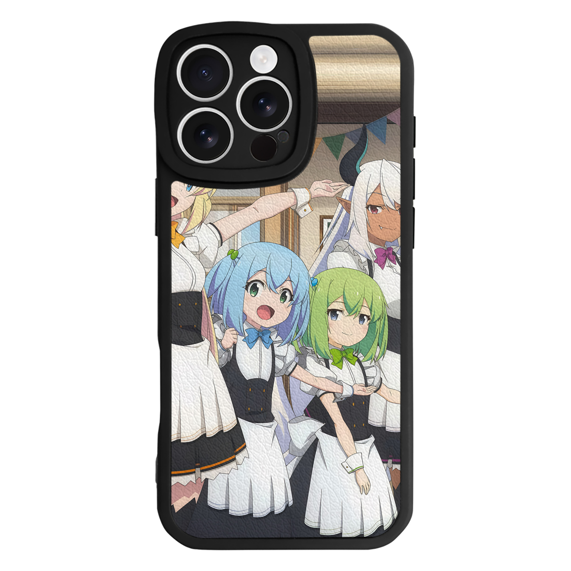 （画像用） 転スラ Regarding Reincarnated to Slime 【iPhone 16シリーズ対応】シリコンスマホケース（レザー調） 材質：シリコン